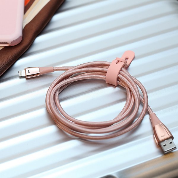 Just Mobile ZinCable USB-A/Lightning 1.5 m ruusukulta