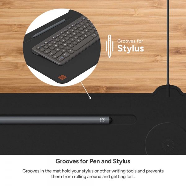 ZAGG Desk Mat -hiirimatto langattomalla latauksella