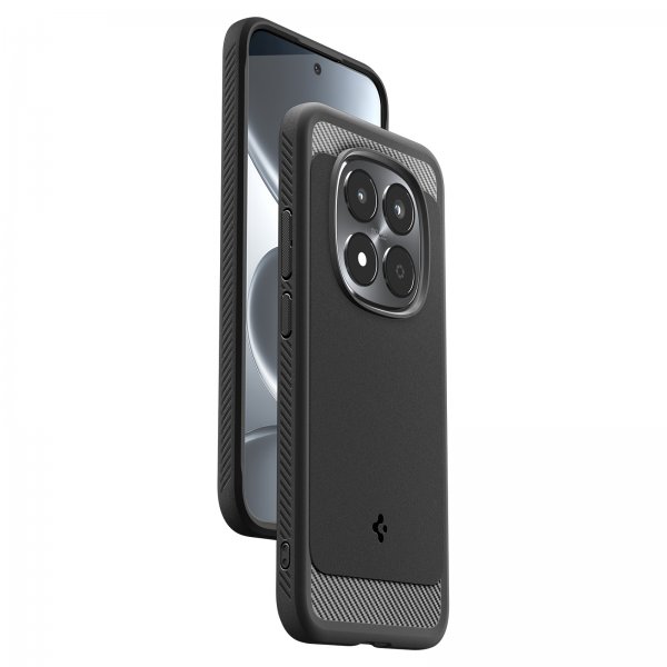 Spigen Xiaomi Redmi Note 15 Pro 5G -suojakuori, Rugged Armor Matte Black