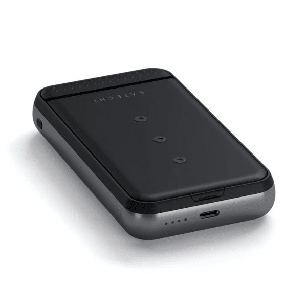 Satechi Duo Wireless Charger Power Stand avaruusharmaa