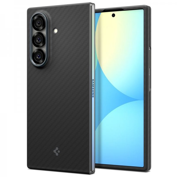 Spigen Samsung Galaxy Z Fold 7 Kuori Air Skin Aramid Musta