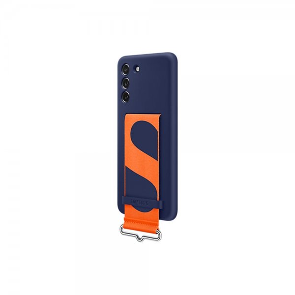 Samsung Original Galaxy S21 FE Silicone Cover with Strap, sininen