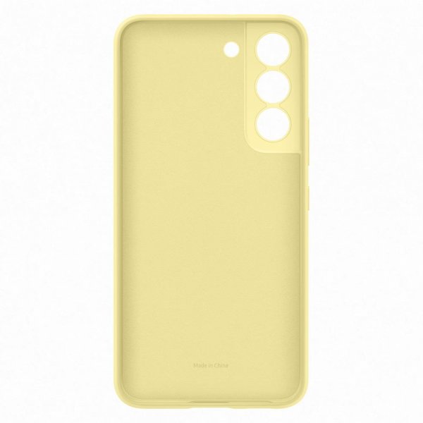 Samsung Alkuperäinen Galaxy S22 Kuori Silikonikuori Keltainen