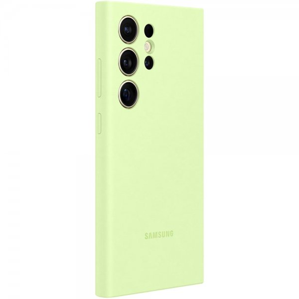 Samsung Alkuperäinen Galaxy S24 Ultra -silikonisuojakuori, vaaleanvihreä