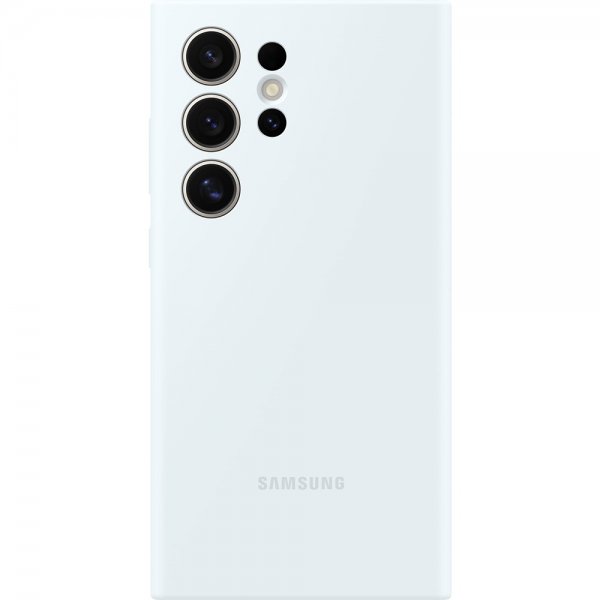 Samsung alkuperäinen Galaxy S24 Ultra Silicone Case -suojakuori, valkoinen