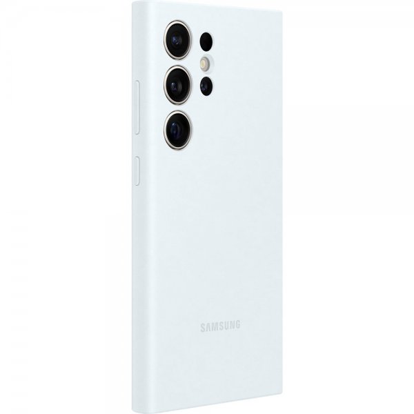 Samsung alkuperäinen Galaxy S24 Ultra Silicone Case -suojakuori, valkoinen