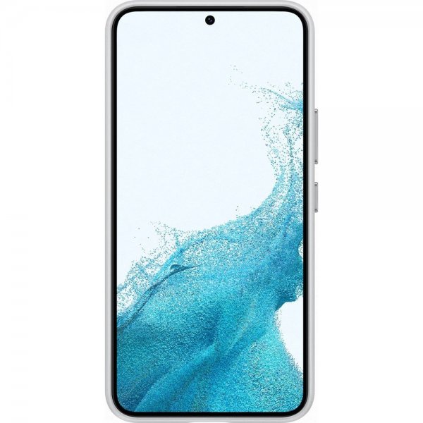Samsung Alkuperäinen Galaxy S22 Plus Kuori Leather Cover Light Gray