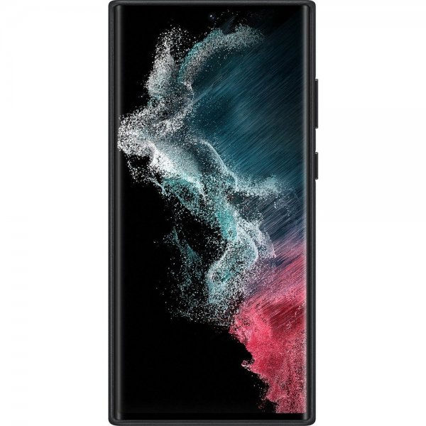 Samsung Alkuperäinen Galaxy S22 Ultra Suojakuori Nahka Musta