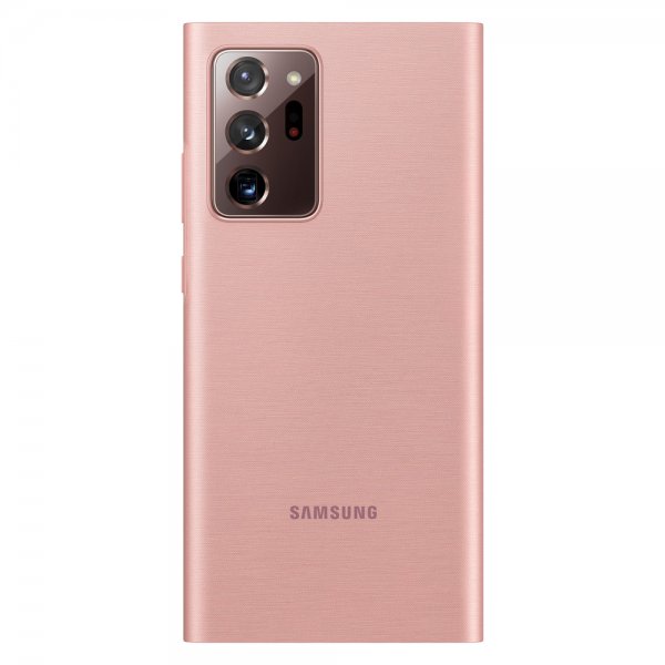 Samsung alkuperäinen Galaxy Note 20 Ultra -suojakuori Clear View Cover Mystic Bronze