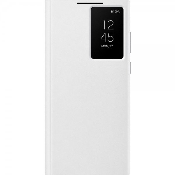 Samsung alkuperäinen Galaxy S22 Ultra -suojakuori, Smart Clear View Cover, valkoinen
