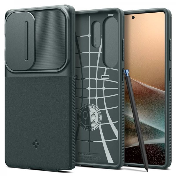 Spigen Samsung Galaxy S25 Ultra Kuori Optik Armor Abyss Green