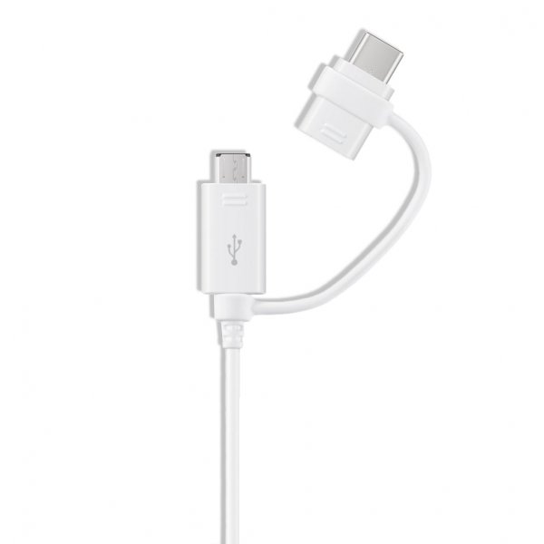 Samsung Data- ja Latauskaapeli USB Type-C/Micro-USB 1.5m Valkoinen