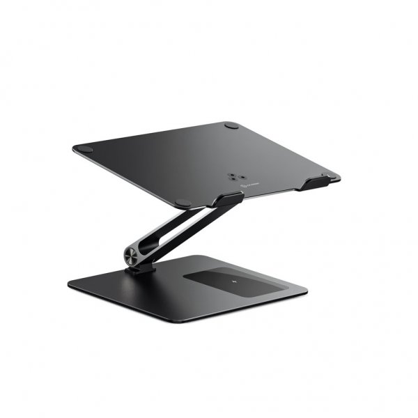 ALOGIC Elite Power Laptop Stand with Wireless Charger, musta