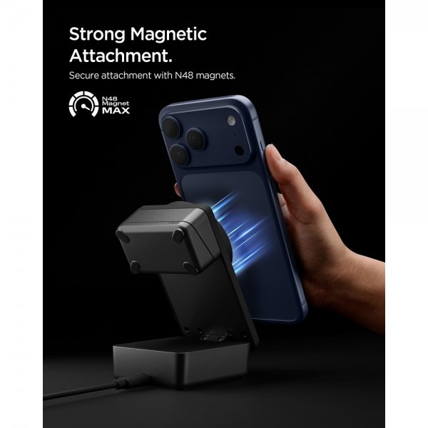Spigen Essential 3-in-1 Taitettava Latausasema MagSafe Qi2 25W