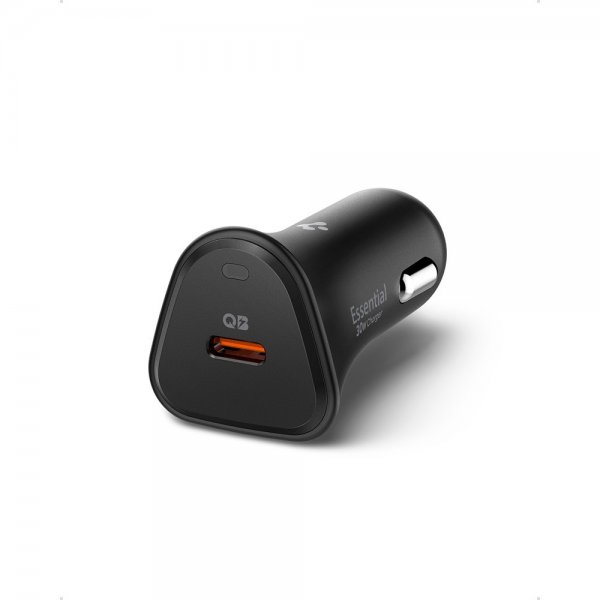 Spigen Essential autonlaturi 30W USB-C, musta