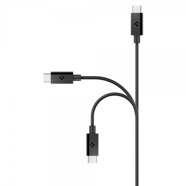 Spigen Essential USB-C–USB-C 60W 2m -kaapeli, musta