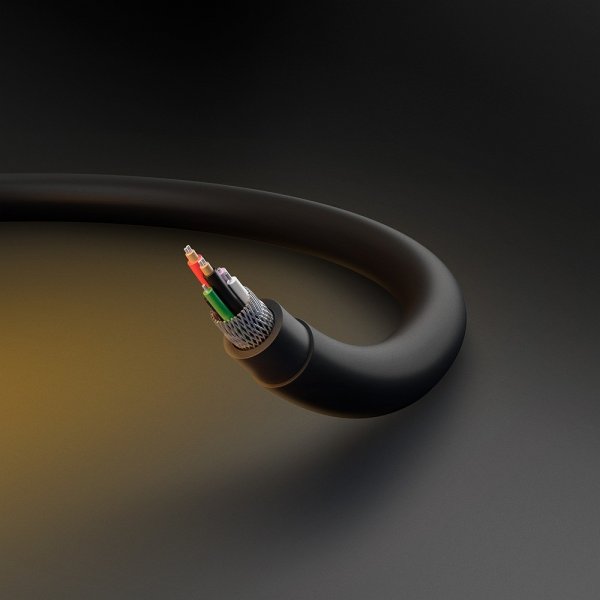 Spigen Essential USB-C–USB-C 60W 2m -kaapeli, musta