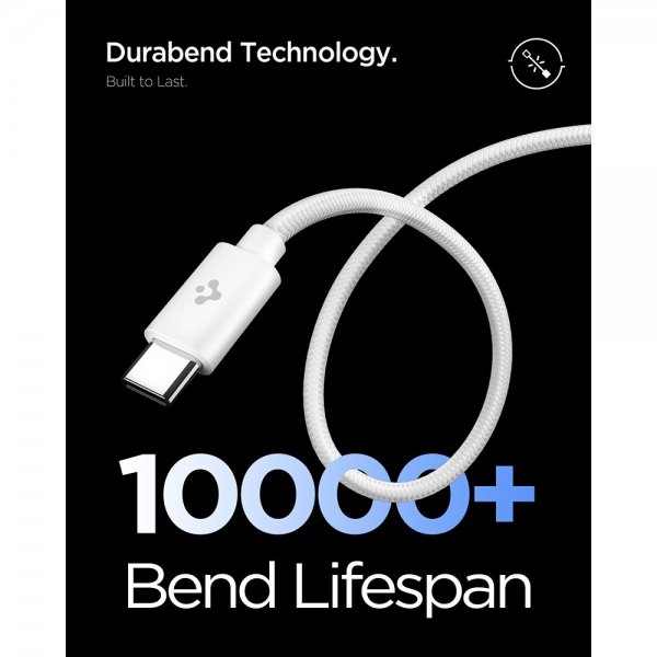 Spigen Essential -laturi 45W USB-C, valkoinen