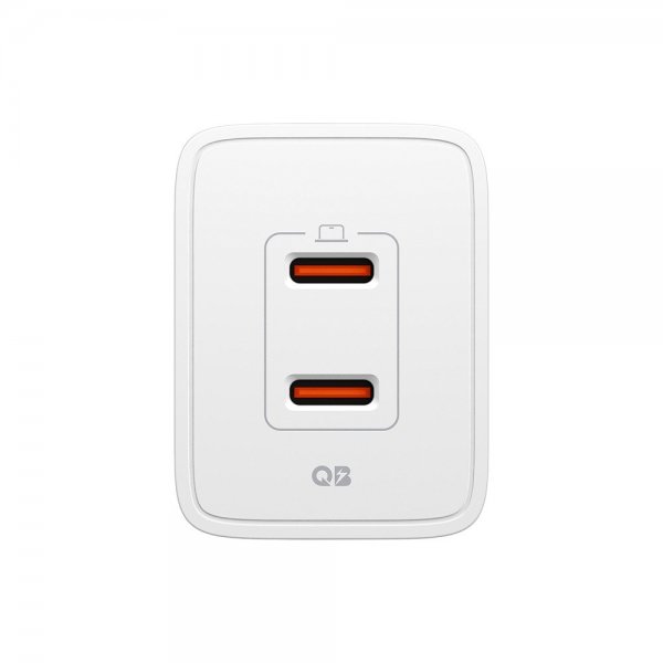 Spigen Essential -laturi 47W 2xUSB-C Valkoinen