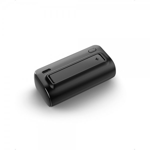 Spigen Essential Power Bank jalustalla 5000 mAh 22.5W Musta