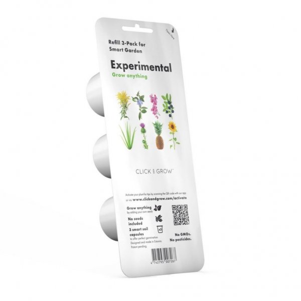 Click and Grow Smart Garden täyttöpakkaus 3-pack - kokeellinen