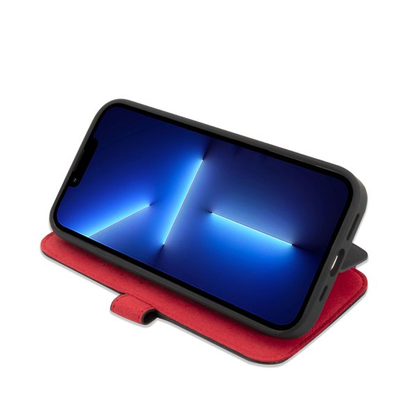 Ferrari iPhone 14 Pro -suojakuori, hiilikuitujäljitelmä, metallilogo, musta