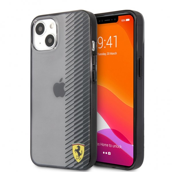 Ferrari iPhone 13 Kuori Gradient Print Logo Musta