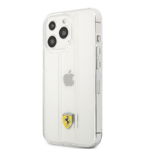Ferrari iPhone 13 Pro -suojakuori 3D-raidat läpinäkyvä