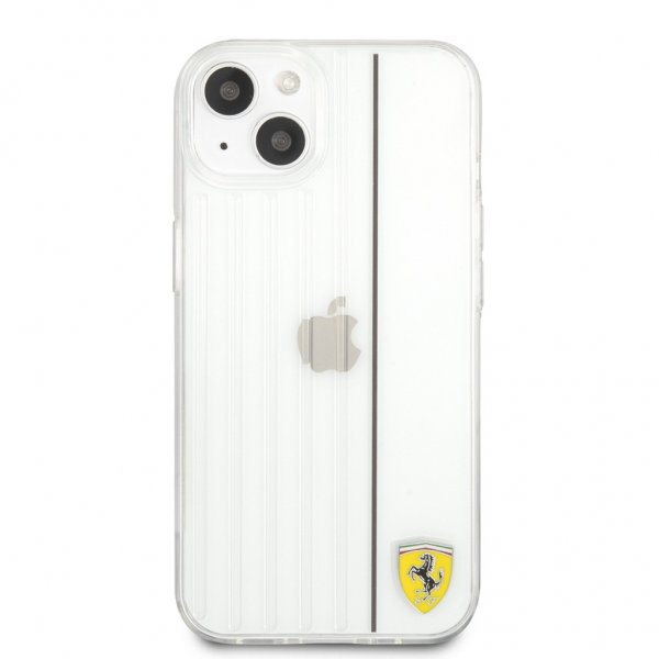 Ferrari iPhone 13 Kuori 3D Lines Musta Läpinäkyvä
