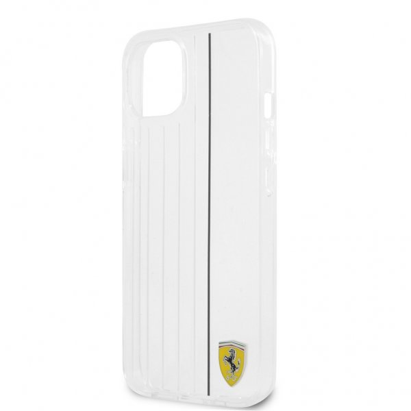 Ferrari iPhone 13 Kuori 3D Lines Musta Läpinäkyvä