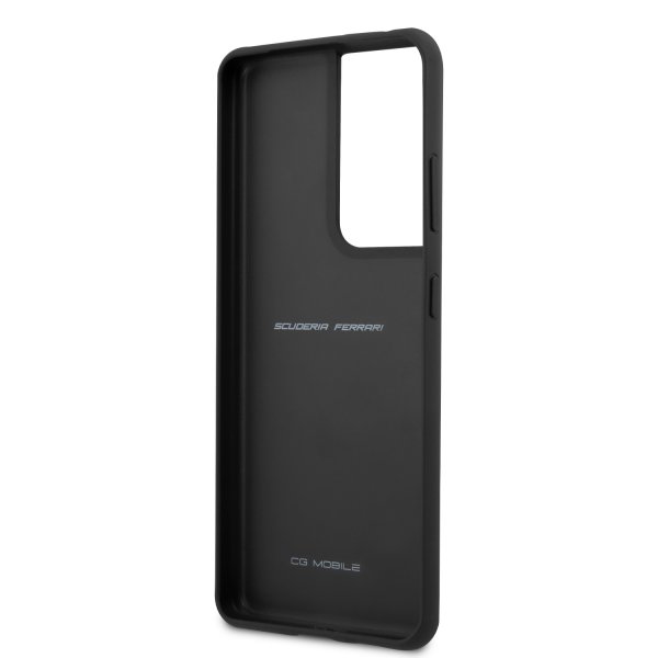 Ferrari Samsung Galaxy S21 Ultra Kuori Logo Perforoitu Punainen