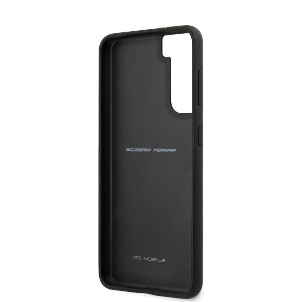 Ferrari Samsung Galaxy S21 -suojakuori, rei'itetty, punainen, logo