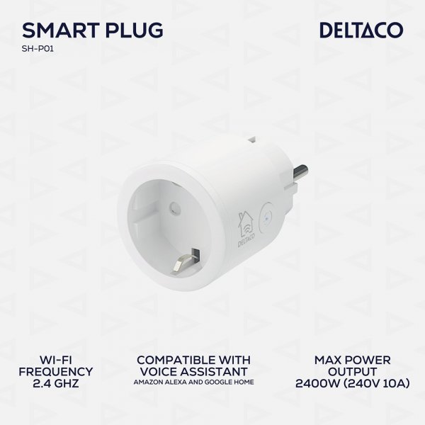 Deltaco Smart Home Kaukokytkin Älypistoke WiFi