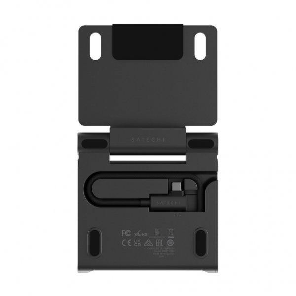 Satechi OnTheGo kokoontaitettava jalusta ja USB-keskitin Space Black