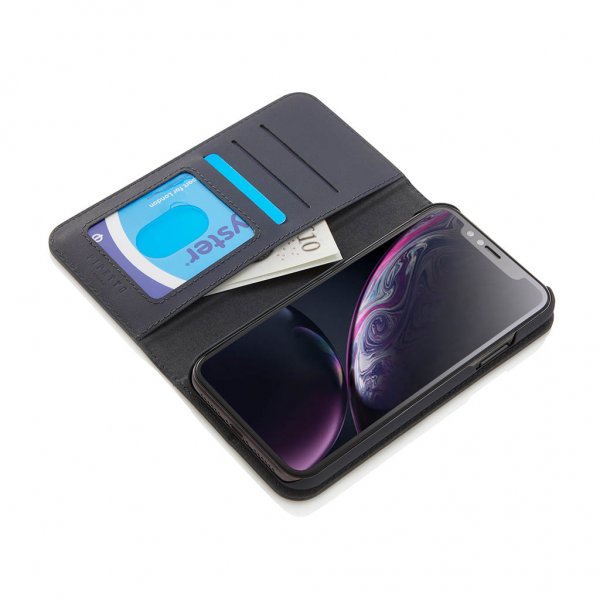 Pipetto iPhone Xr Kotelo Magnetic Folio Musta