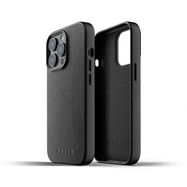 Mujjo iPhone 13 Pro -täysnahkakotelo, Tan