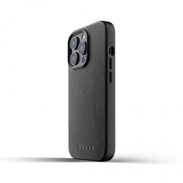 Mujjo iPhone 13 Pro -täysnahkakotelo, Tan