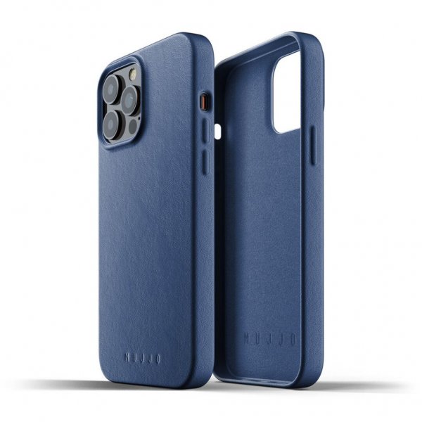 Mujjo iPhone 13 Pro Max -kotelo, täysnahkainen, musta