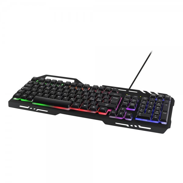 Deltaco Gaming DK120 Gaming-näppäimistö RGB Metalli Musta