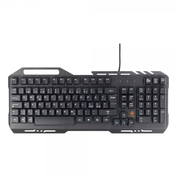 Deltaco Gaming DK120 Gaming-näppäimistö RGB Metalli Musta