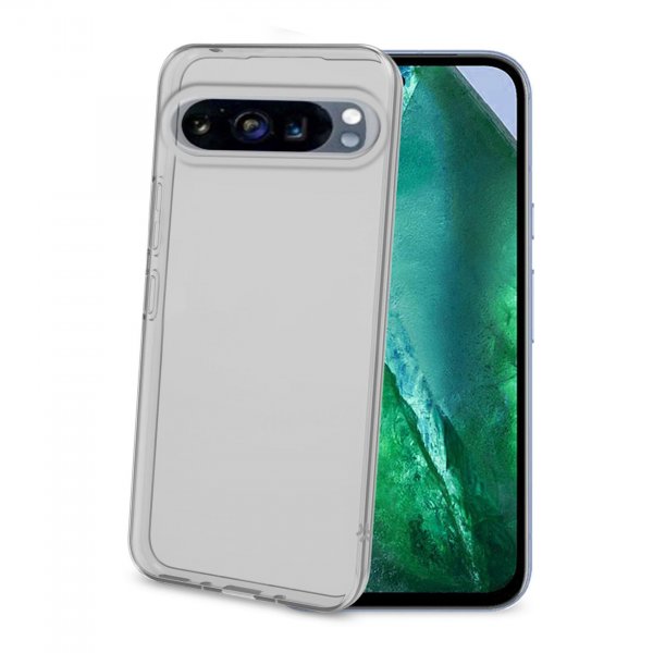 Celly Google Pixel 9/Pixel 9 Pro Suojakuori GELSKIN Läpinäkyvä