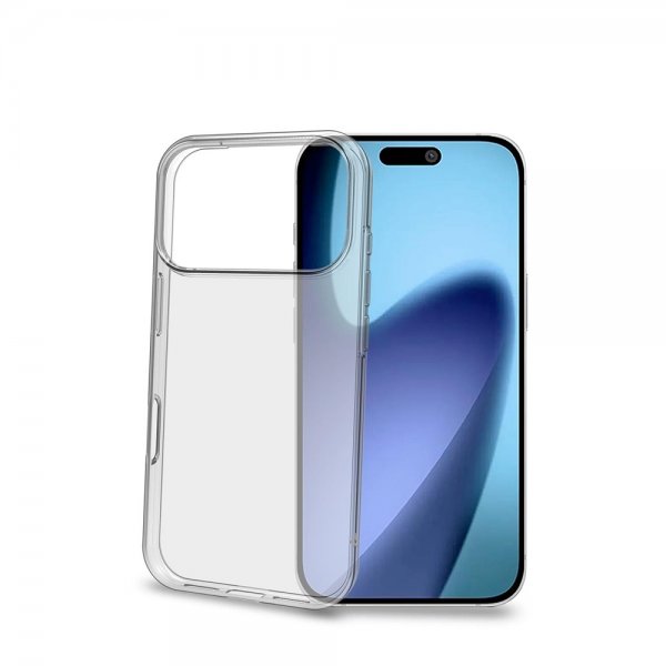 Celly iPhone 17 Pro -suojakuori GELSKIN Läpinäkyvä