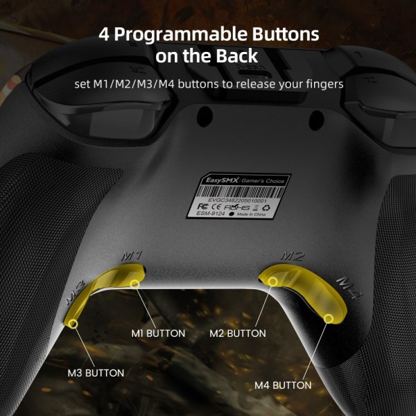 EasySMX Bayard 9124 Switch/Android/PC Ohjelmoitava langaton peliohjain Dragon