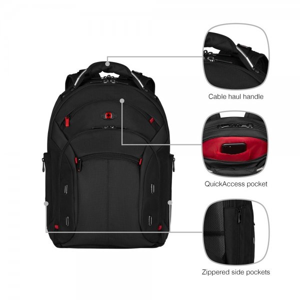 Wenger Gigabyte 16" kannettavan tietokoneen reppu, musta