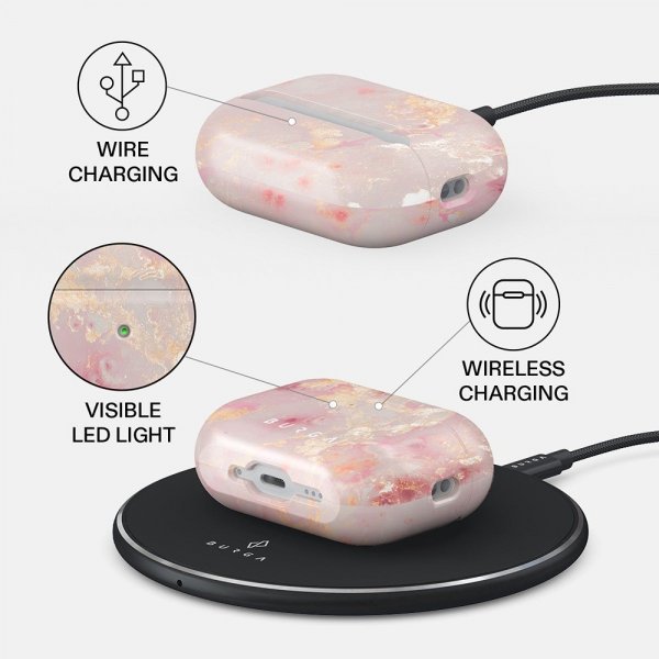 Burga AirPods Pro 3 -kuoret, Golden Coral -design