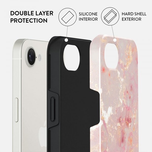 Burga iPhone 16e/iPhone 17e Tough MagSafe -suojakuori, Golden Coral