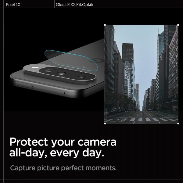 Spigen Google Pixel 10 Kameran suojalasi Glas.tR EZ Fit Optik, 2 kpl