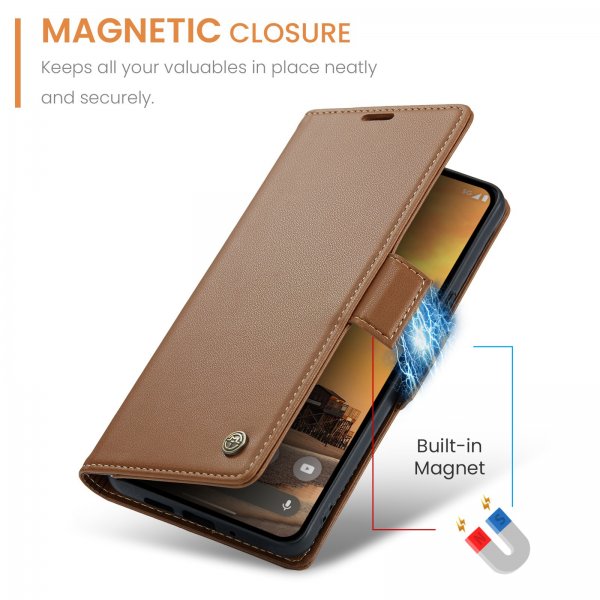 CaseMe Google Pixel 9/9 Pro/Pixel 10/10 Pro Kotelo 023 Series Ruskea