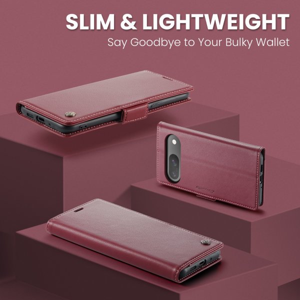 CaseMe Google Pixel 9/9 Pro/Pixel 10/10 Pro Kotelo 023 Series Punainen