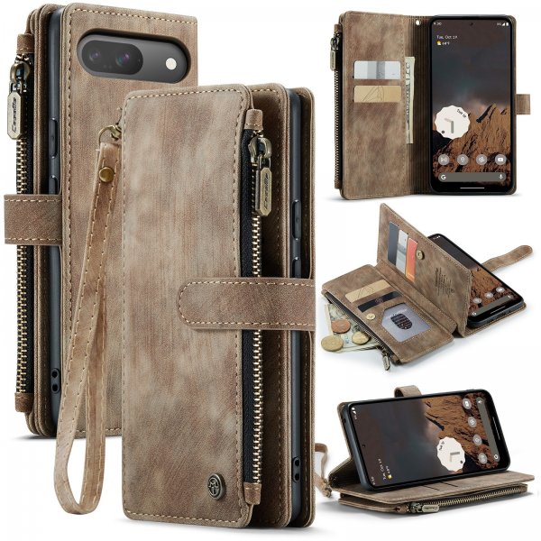 CaseMe Google Pixel 9/9 Pro/Pixel 10/10 Pro -kotelo, C30-sarja, ruskea
